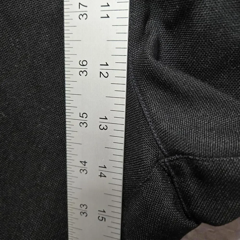 Tommy Bahama 100% Silk Pleated Dress Pants Men's 36 Black Luxury Relaxed Chino